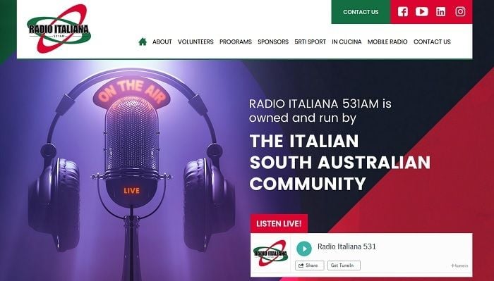 New Website Launched for Radio Italiana 531 New Website Launched for Radio Italiana 531